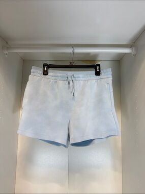 Women's Light Blue Athletic Drawstring Shorts